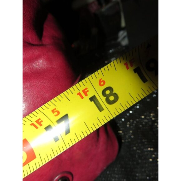 Botkier Bianca Red Italian Distressed Leather Satchel Weekender Duffle - Picture 13 of 14